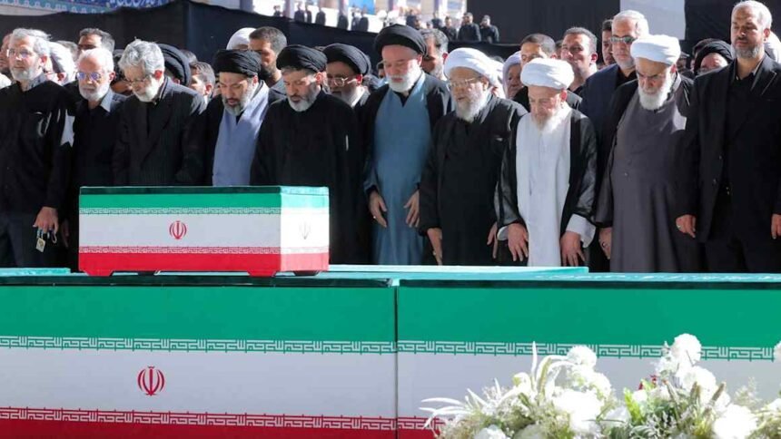 Iran leadership shows unity at ayatollah’s funeral, but successor absent