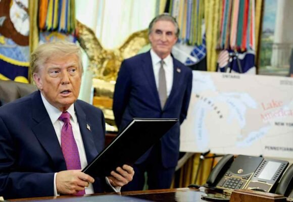 Trump orders Lake Ontario to be renamed ‘Lake America’ in new slight to Canada